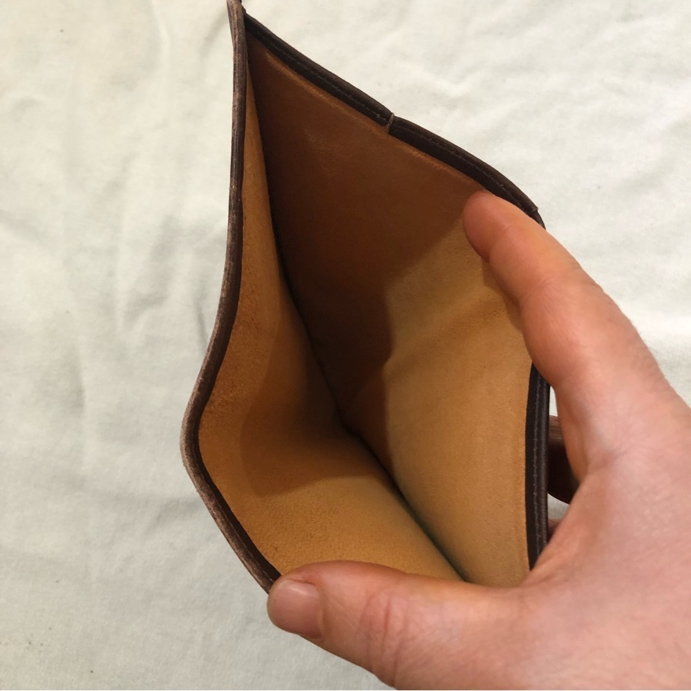 Fine Calfskin Boho dark brown wallet - Picture 4 of 13